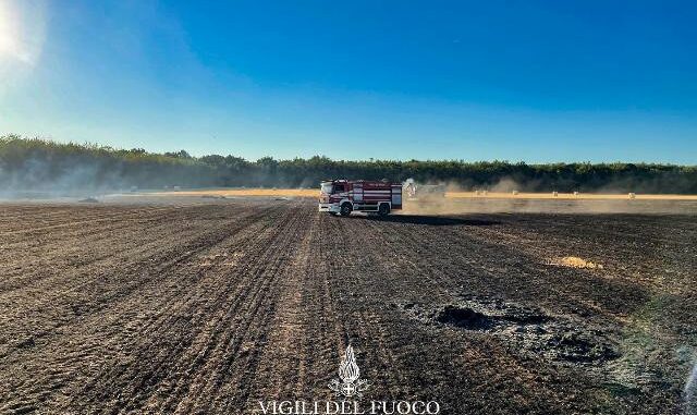 legnano incendio campo emergenza