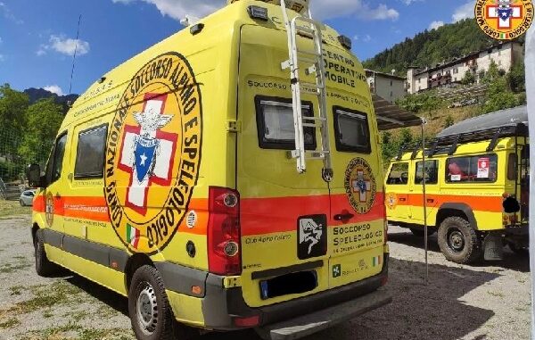 legnano infortunio montagna soccorso