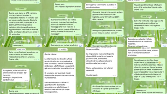 Gallarate esse vacation rimborsi