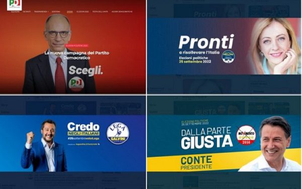 elezioni partiti slogan
