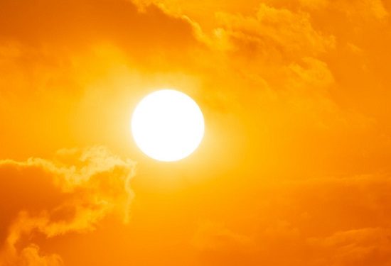 sole ondata caldo intenso
