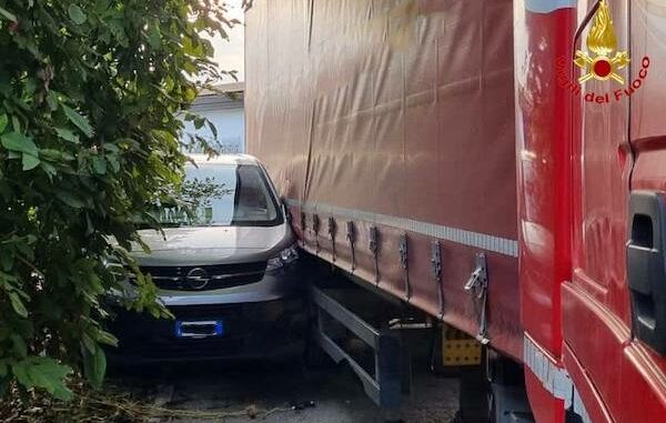 Cavaria incidente furgone