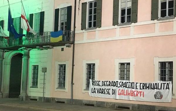 Varese casapound Galimberti sicurezza
