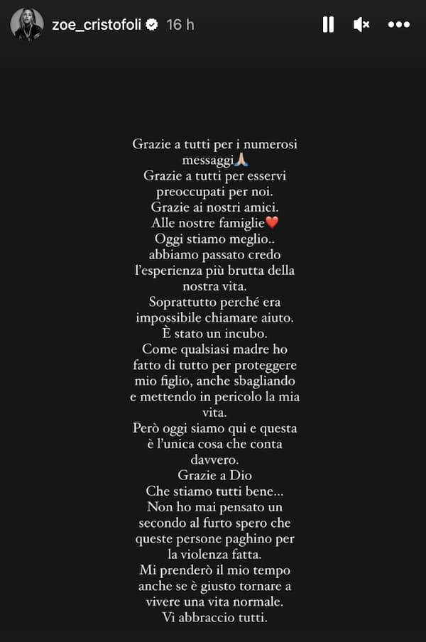 Cassano rapina zoe cristofoli