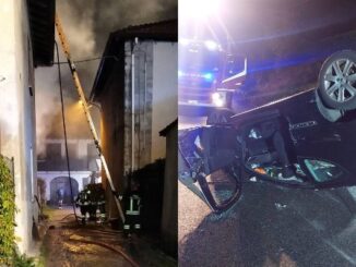 Castronno incendio Castelveccana incidente