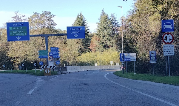 vergiate besozzo rotonde superstrada