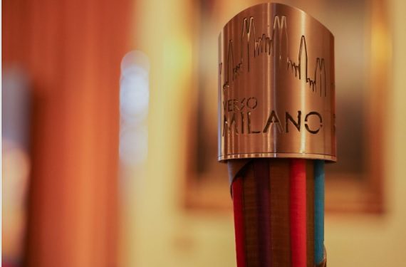 rescaldina torcia olimpica sport