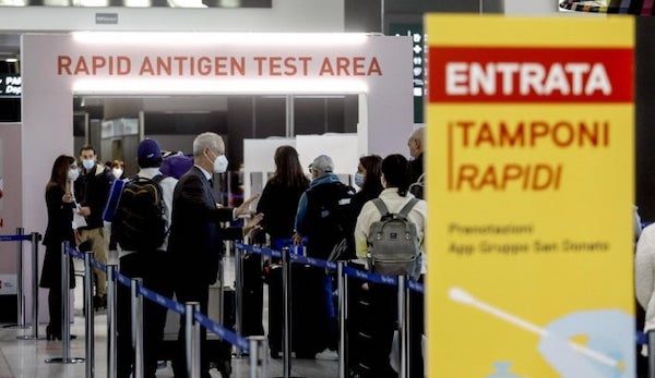 Malpensa tamponi 90 euro