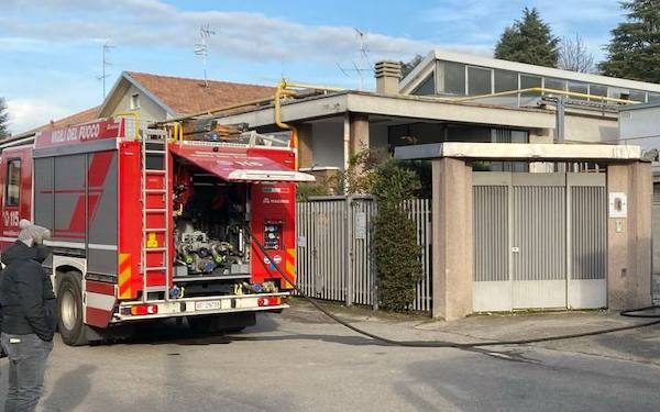 Olgiate olona incendio azienda
