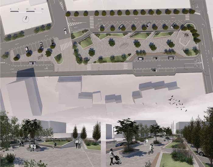 Cassano piazza 25 aprile progetto