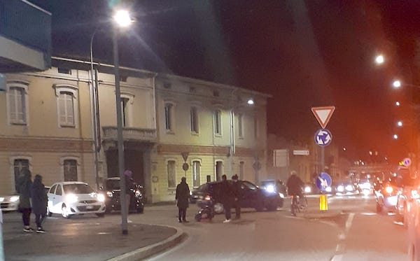 Gallarate incidente ciclista