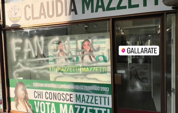 Gallarate mazzetti point vandali