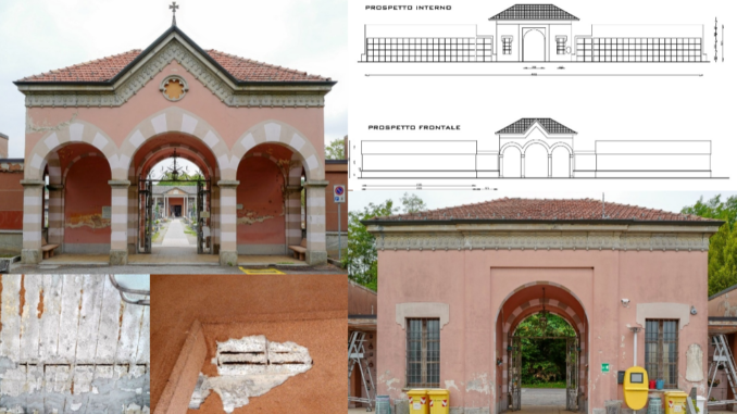 besnate lavori cimitero ingresso