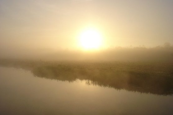 weekend sole nebbie foschie