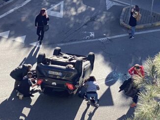 Gallarate incidente ribaltamento arnate