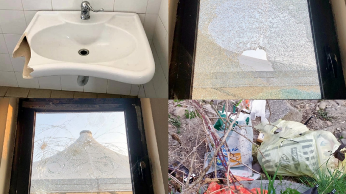 ferno vandali spaccati bagni finestre ferno vandali spaccati bagni finestre