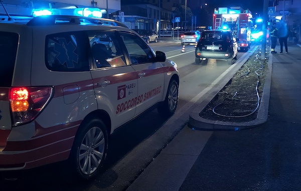 Sesto calende incendio condominio