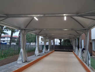 lonate copertura campo bocce rosa