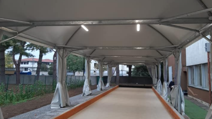 lonate copertura campo bocce rosa