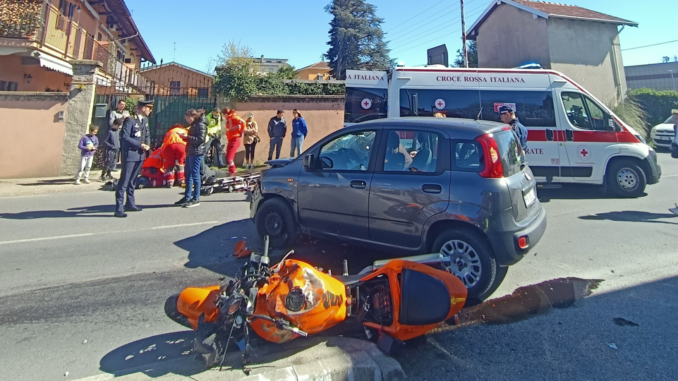 ferno scontro auto moto ferno scontro auto moto