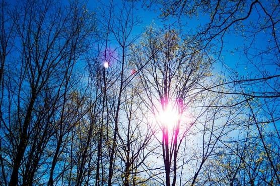 sole nuvola primavera temperatura
