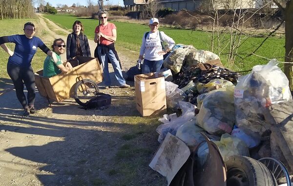 vanzaghello plogging rifiuti volontari