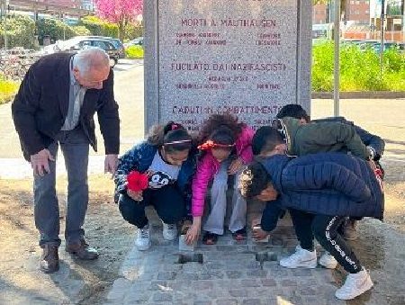 legnano alunni pietredinciampo 25aprile