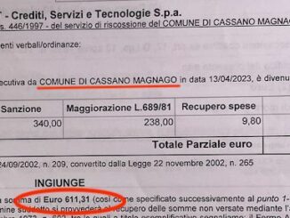 Cassano multe ingiunzioni pagamento