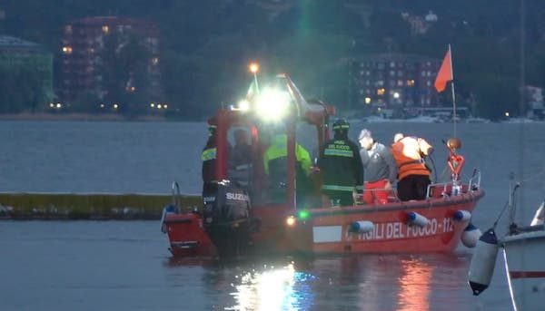lago maggiore barca affondata