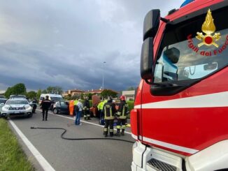 parabiago a8 incidenti vigilidelfuoco