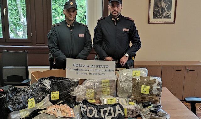 gorla minore droga maxi sequestro