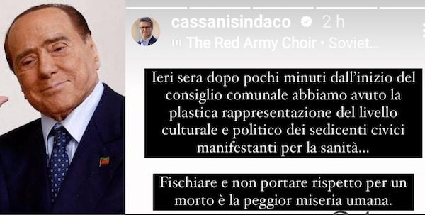 gallarate cassani contestazioni berlusconi