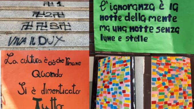 gallarate svastiche dante scritte