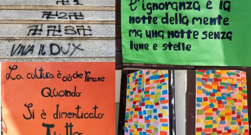 gallarate svastiche dante scritte