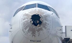 Malpensa grandine atterraggio emergenza
