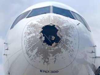 Malpensa grandine atterraggio emergenza