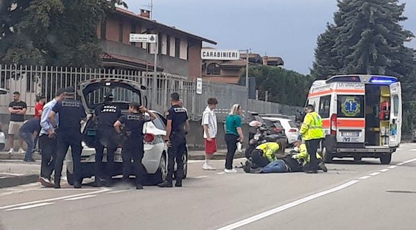 Somma malnate incidente moto