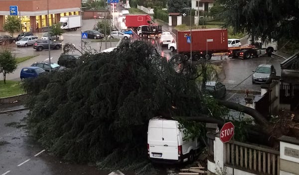 Maltempo nubifragio gallarate busto