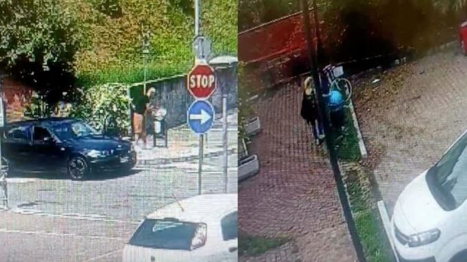 cavaria abbandonano rifiuti beccati