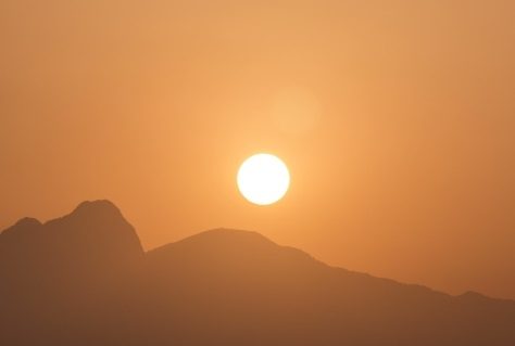 sereno ondata caldo termometro