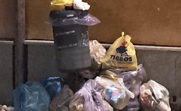 Ferno abbandono rifiuti foti