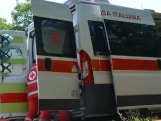 Gallarate incidente motociclista rotonda