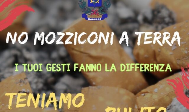 magnago mozziconi campagna ambiente