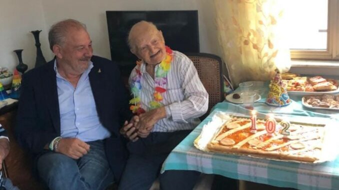 cavaria dante lovati 102 anni