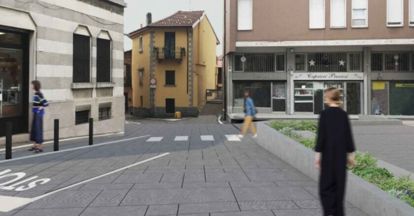 casorate aperta piazza mazzini brutalista