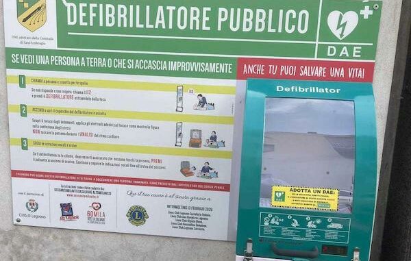 legnano furti dae defibrillatori