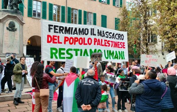 corteo palestina varese
