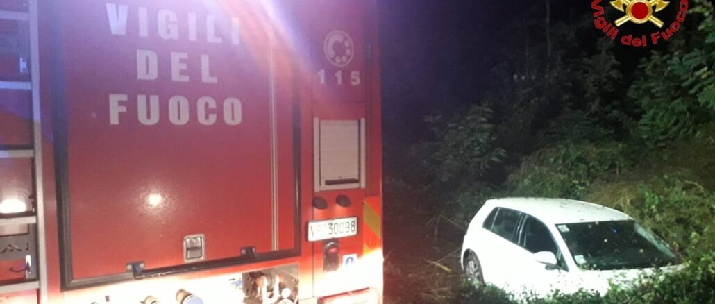 Angera incidente fuori strada