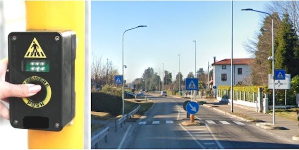 Gallarate semaforo a chiamata crenna