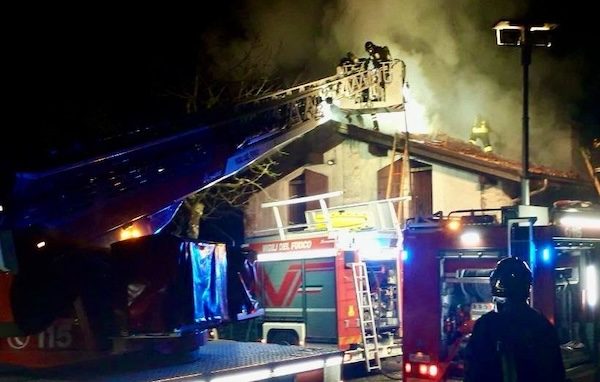 Casale litta incendio abitazione